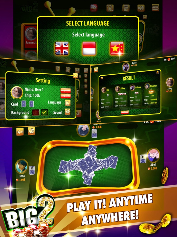 Big2 - Capsa Banting - 大佬二