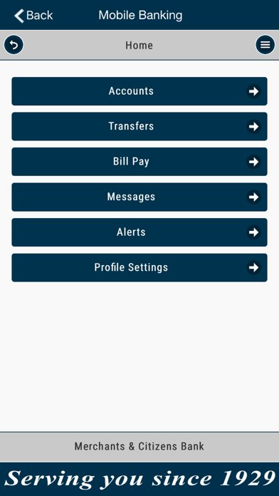 Merchants and Citizens Mobile screenshot 3