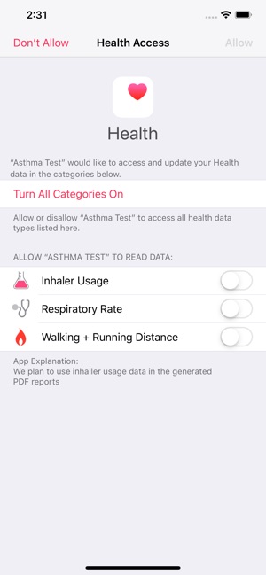 Asthma Test