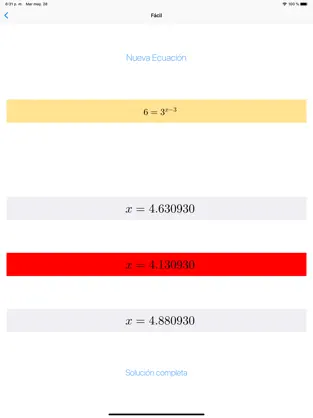 Catturare 3 Ecuaciones Exponenciales iphone