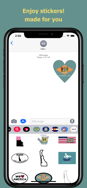 Delaware emojis - USA stickers(圖5)-速報App