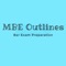 MBE Outlines assists bar exam takers to prepare for the UBE (Uniform Bar Exam) with respect to the MBE section of the bar exam