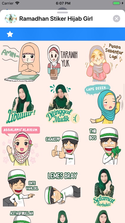 Ramadhan Stiker Hijab Girl screenshot-3