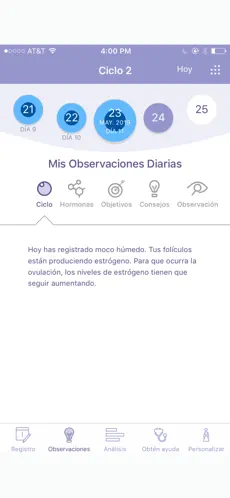 Screenshot 4 FEMM Periodo y Ovulación iphone