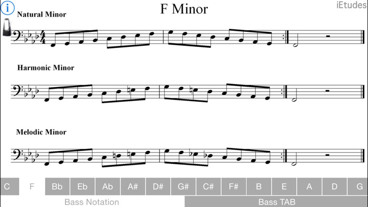 Minor Scales Bass Guitar screenshot-3