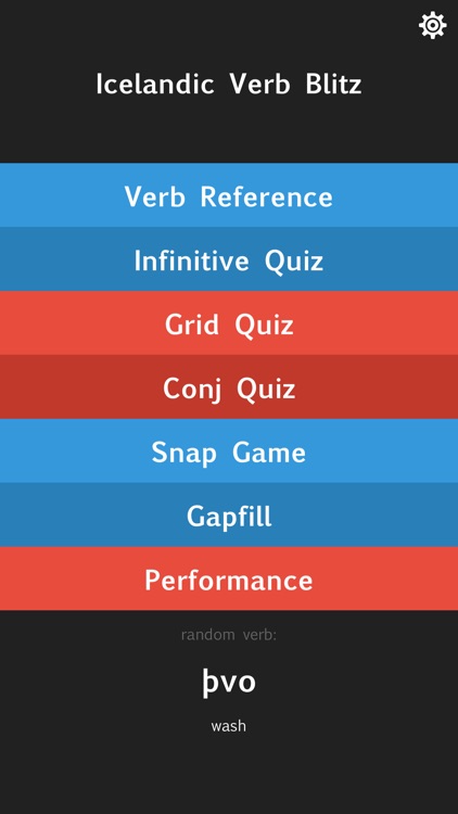 Icelandic Verb Blitz