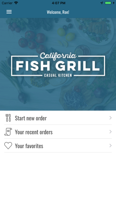 How to cancel & delete California Fish Grill Ordering from iphone & ipad 1