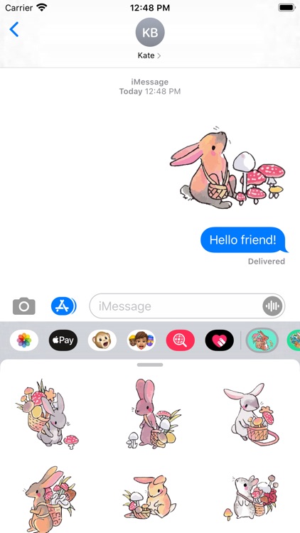 Mushroom Bunny Stickers