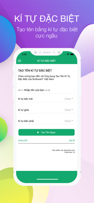 Kí Tự Đặc Biệt SoShareIT(圖1)-速報App