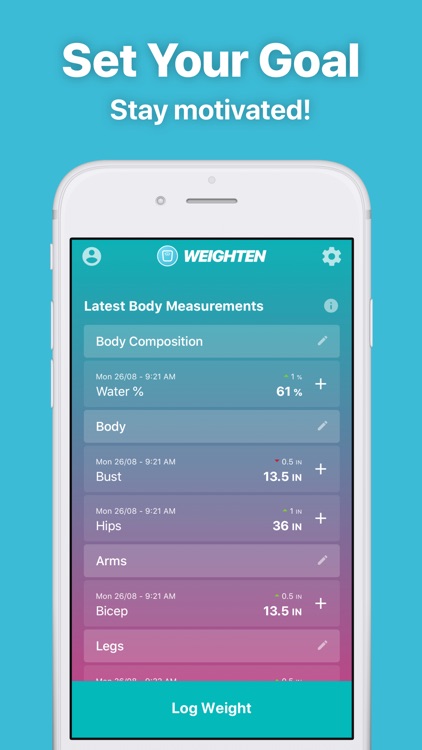 Weighten - Weight Tracking app