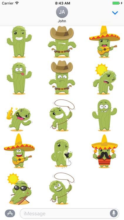 Sticker Me: Cactus Emotions