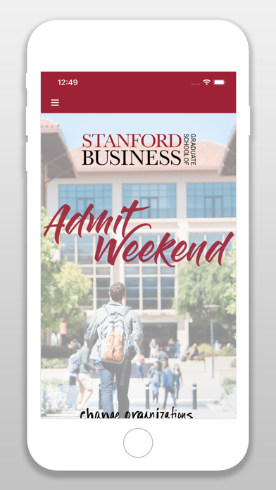 How to cancel & delete Stanford GSB Admit Weekend from iphone & ipad 1
