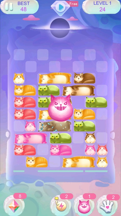 Lazy Cat Puzzle - slidey block