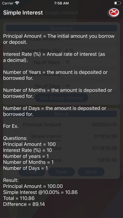 Simple Interest Calculator