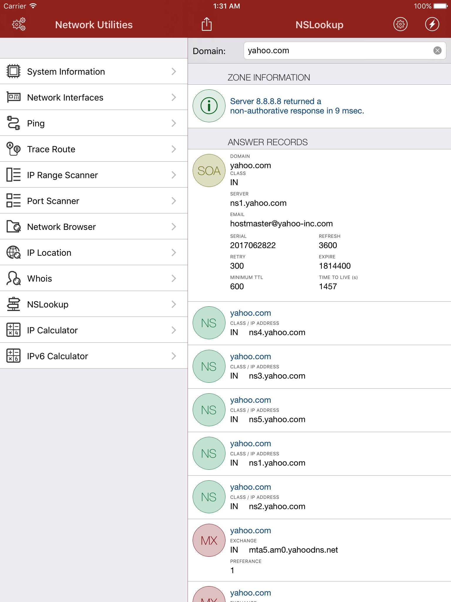 Network Utilities & Analyzer screenshot 3