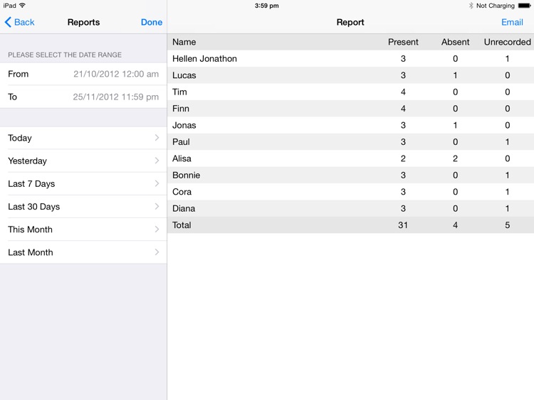 Roll Call + for iPad screenshot-3