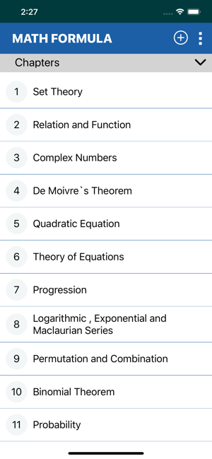 Math Formula for 11th 12th(圖1)-速報App