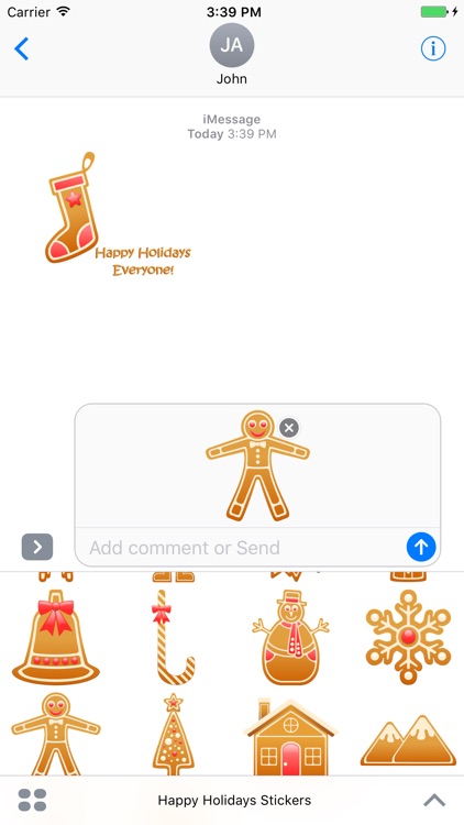 Happy Holidays Stickers