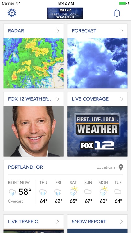 Portland Weather App -Fox 12