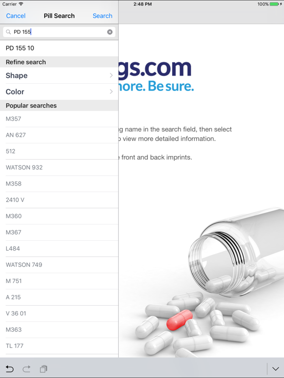 Pill Identifier By Drugs Com By Drugs Com Ios United States Searchman App Data Information