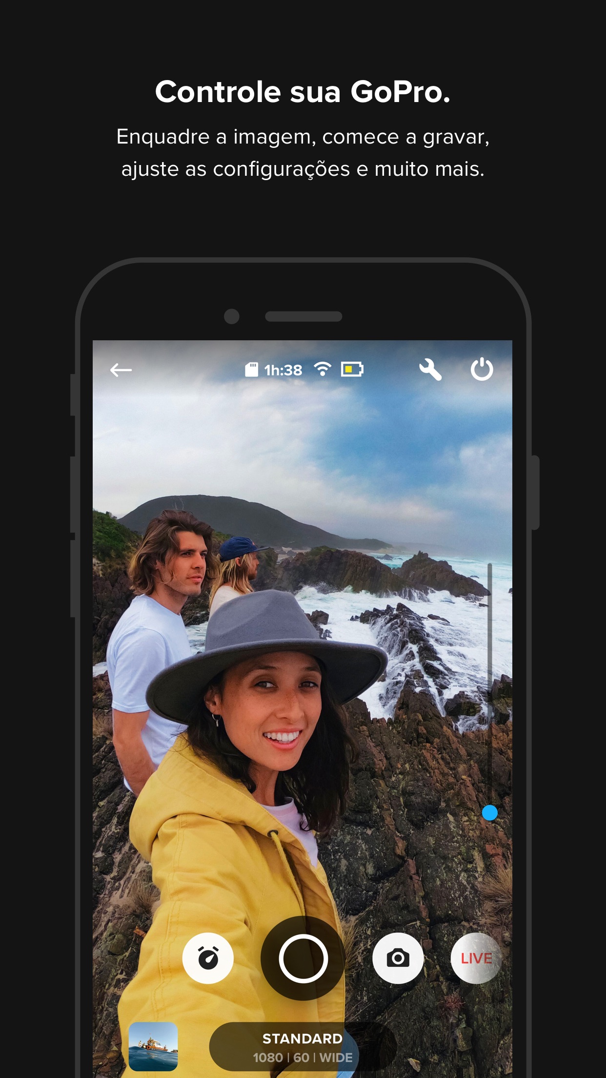 Screenshot do app GoPro