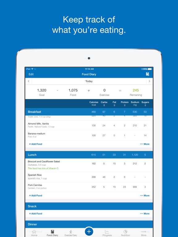 Calorie Counter & Diet Tracker by MyFitnessPal screenshot