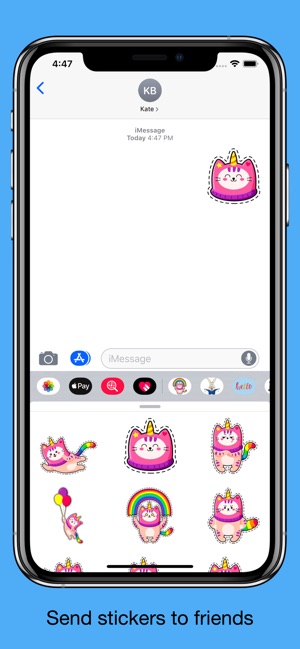 Unicorn Cat - Emoji & Stickers(圖4)-速報App