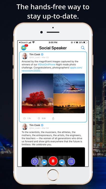 Social Speaker for Twitter screenshot-1