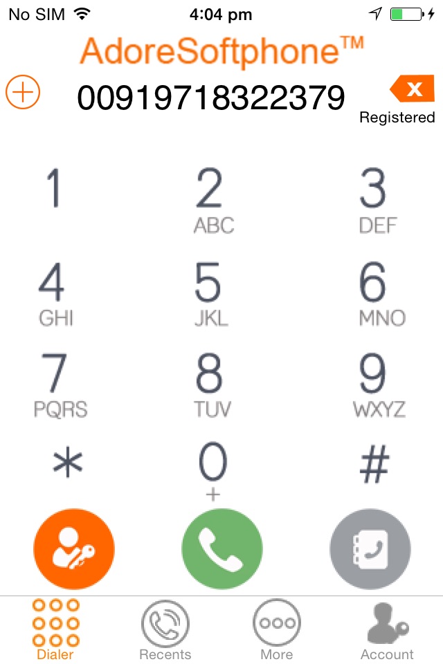 Adore SIP Client screenshot 3