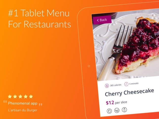 Finedine Tablet Menu App