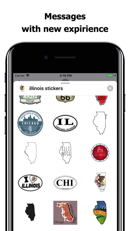 Illinois emojis - USA stickers