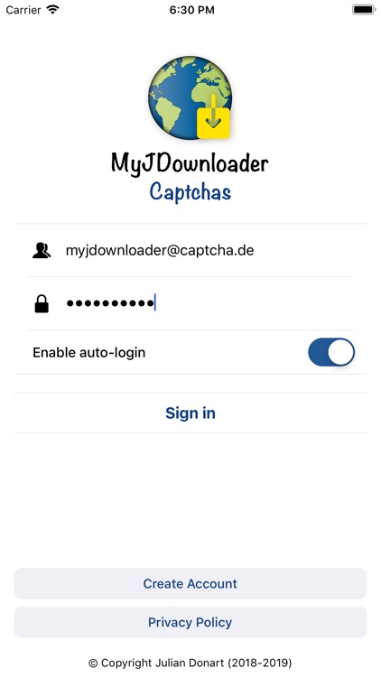 MyJDownloader Captchas