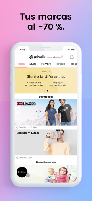 intersección Detectar trama Privalia - Outlet de marcas a l'App Store