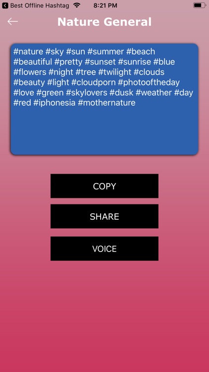 Best Offline Hashtag