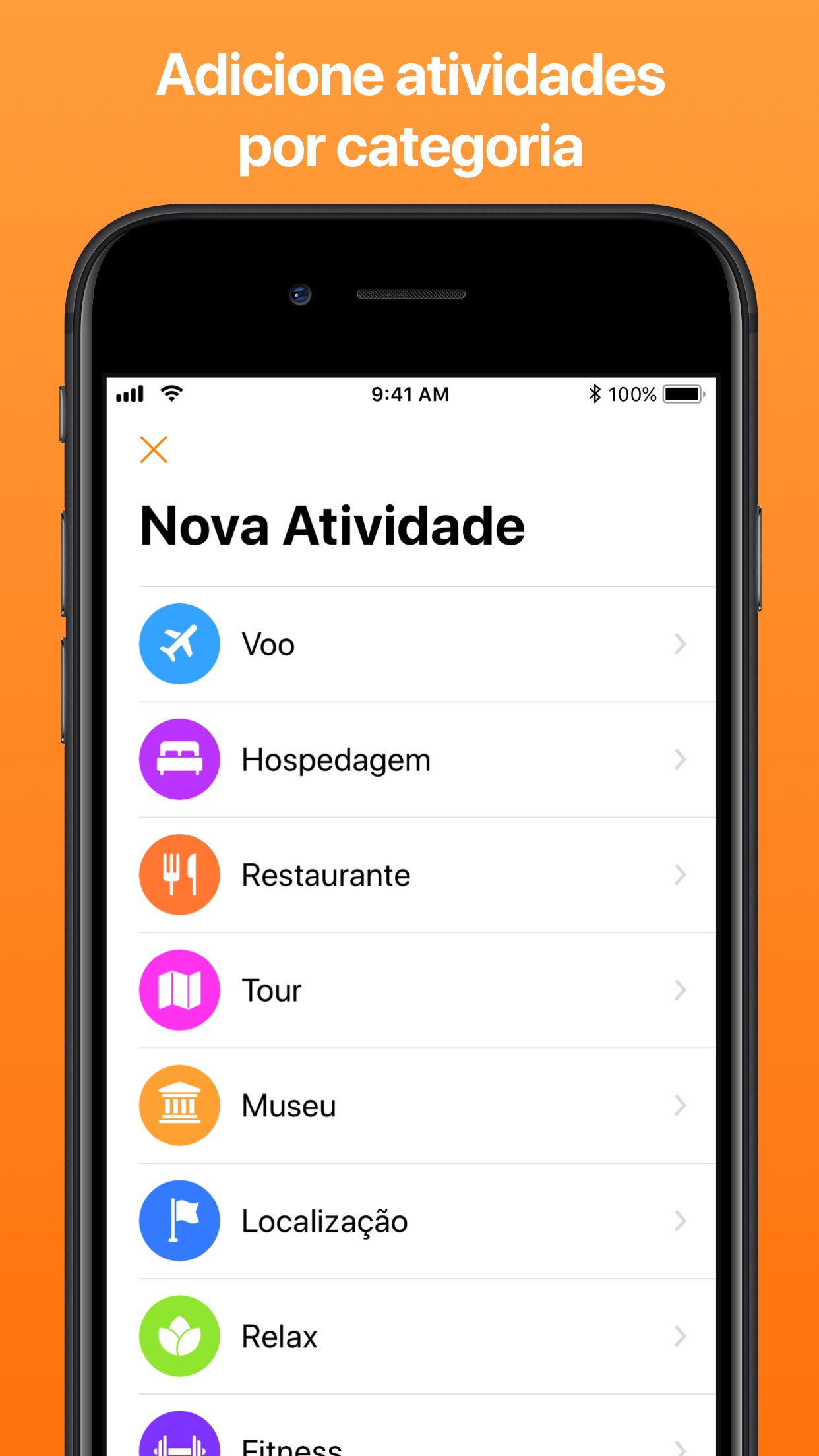 Screenshot do app Tripsy