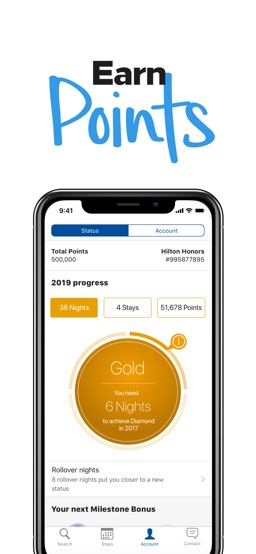 Hilton Honors: Book Hotels app screenshot