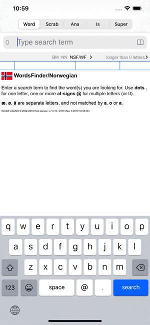 NO Words Finder PRO/Norwegian