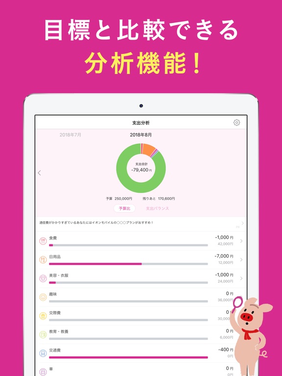家計簿カケイブ - たまる家計簿アプリ byイオン銀行のおすすめ画像4