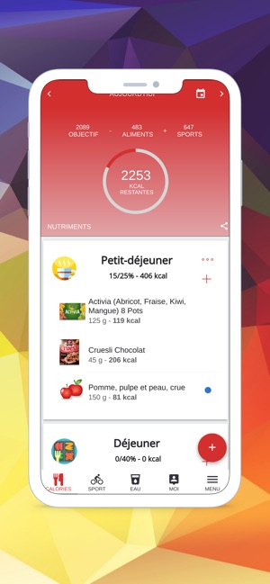 Healfy - Compteur de calories