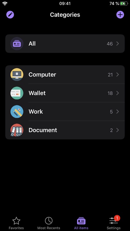 oneSafe password manager