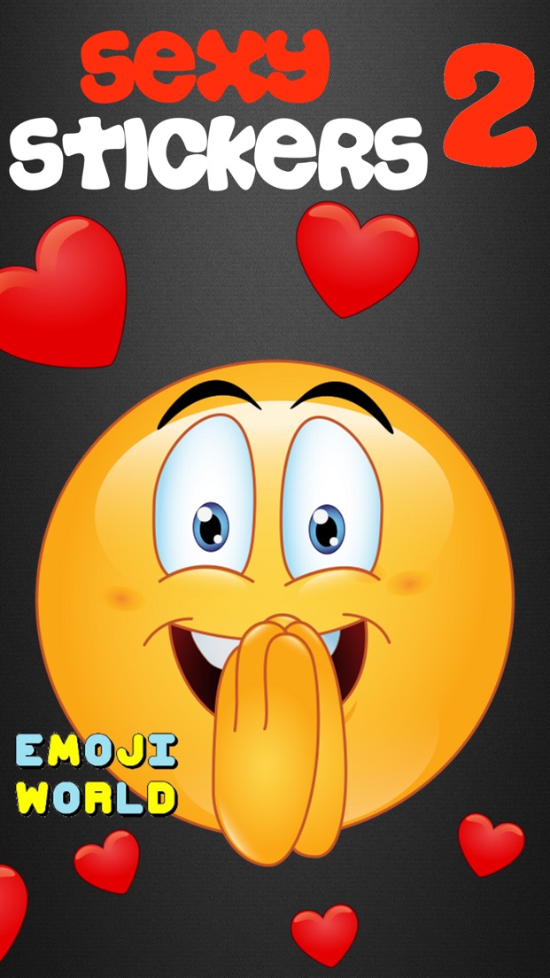 Flirty Emoji Adult Stickers