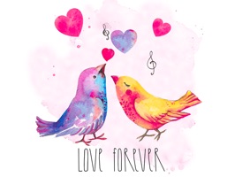 Download Watercolor Birds Stickers and Enjoy