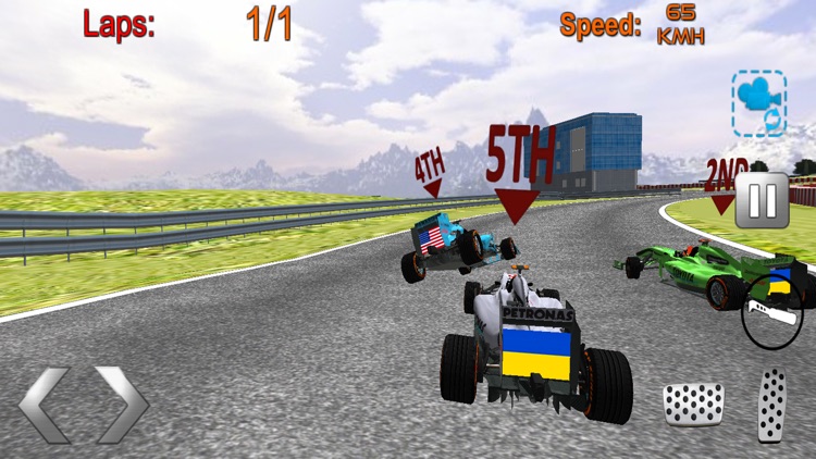 Formula racing car game