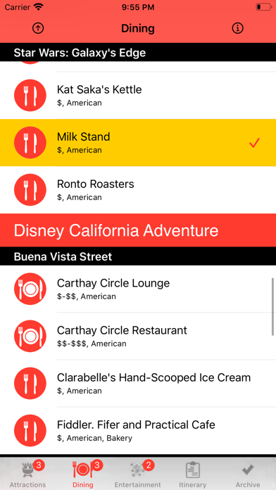 Theme Park Checklist: Anaheim screenshot 2