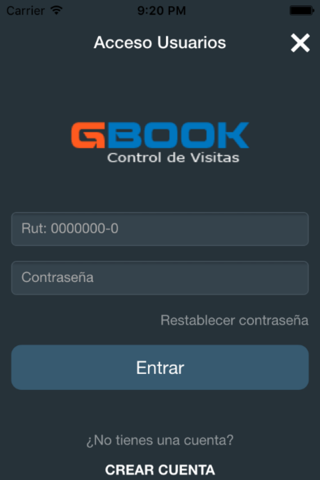 GBook Control de Visitas - náhled