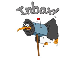 Funny & Crazy Penguin Sticker