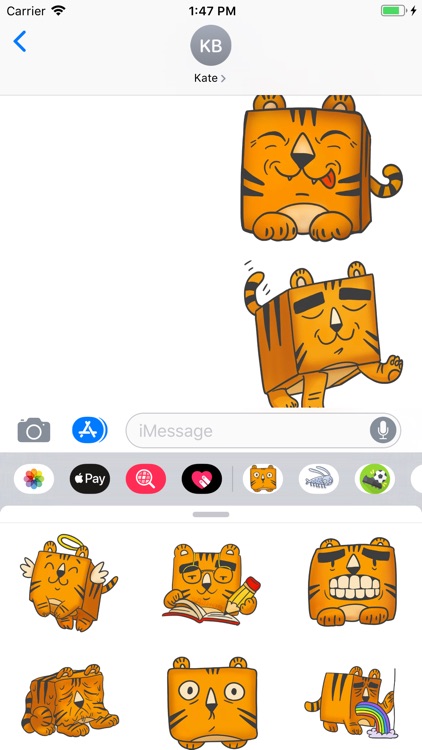 Square Tiger Sticker Pack screenshot-3