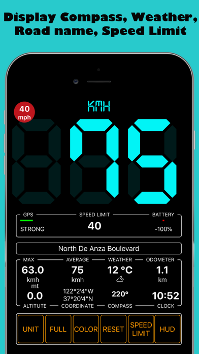 Speedmeter mph kmh screenshot 3