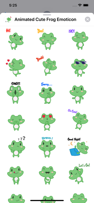 Animated Cute Frog Emoticon(圖2)-速報App