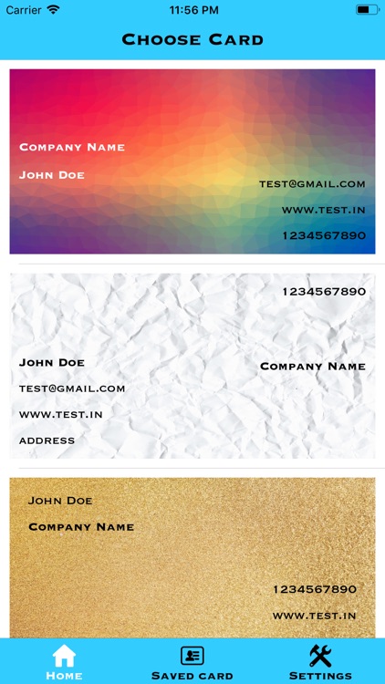 DVBusiness card maker